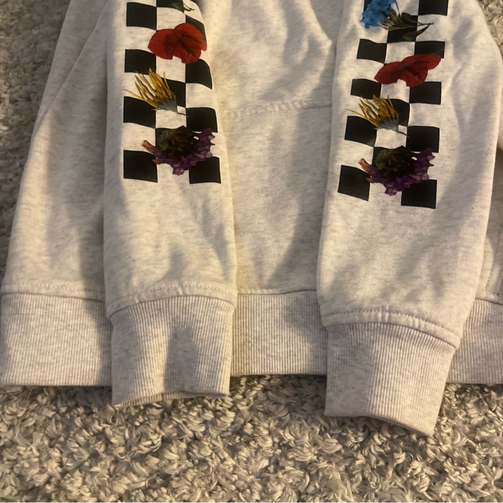 Vans Flower Checkered Hoodie XS Women New without tags - Picture 6 of 8